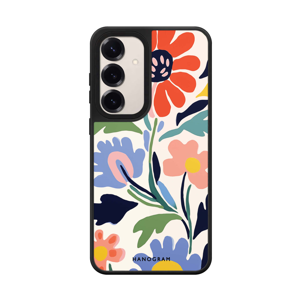 Brushed Blossoms Samsung Galaxy mirror case front view