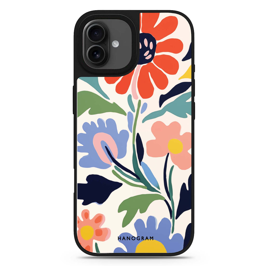 Brushed Blossoms iPhone 17 mirror case