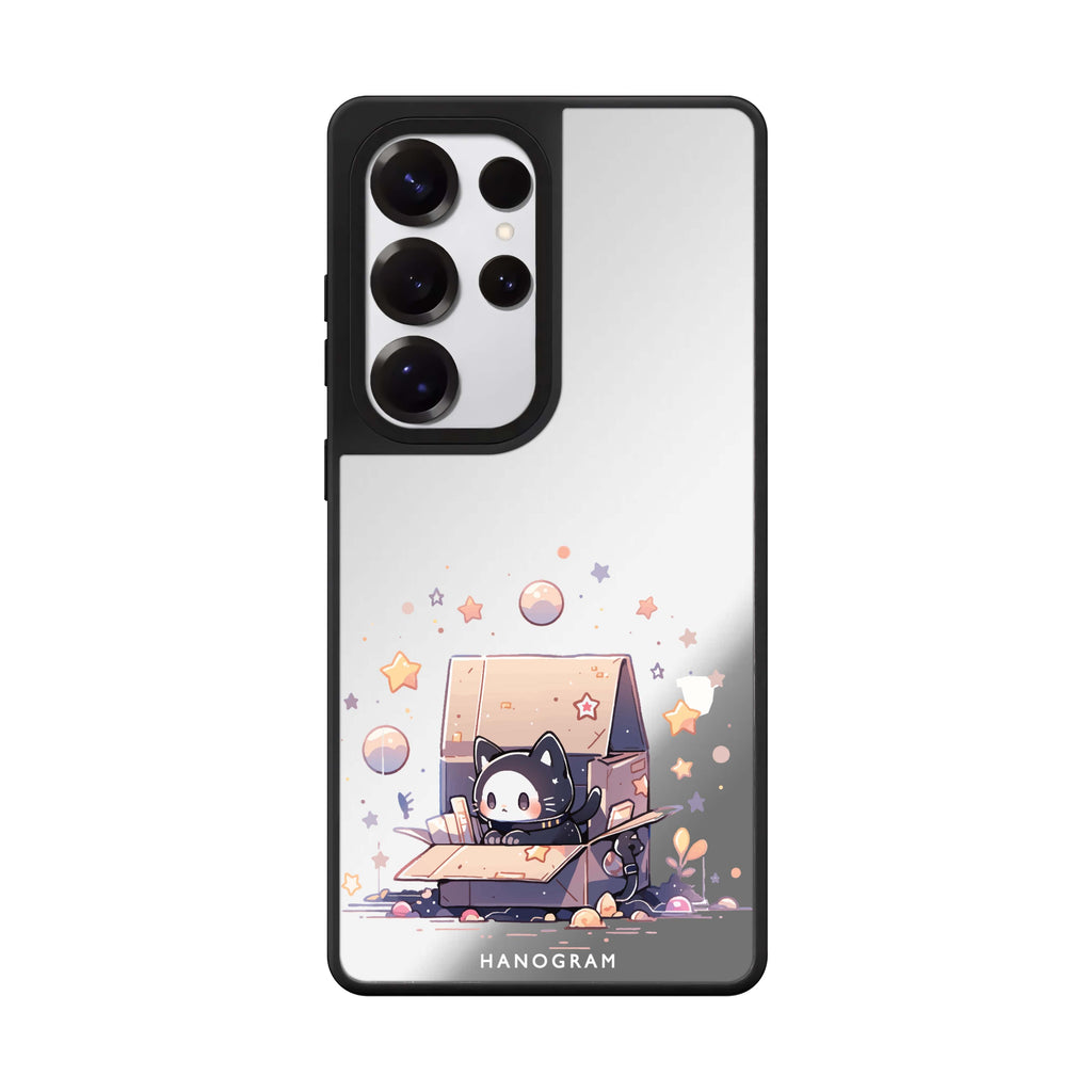 Starship Cat Pod Mirror Case