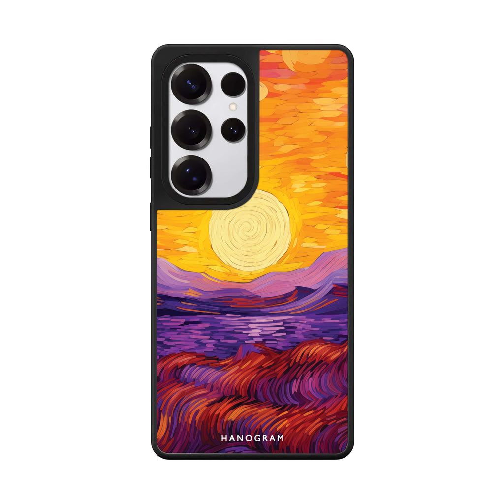 Horizon Flame Samsung Galaxy S25 S24 S23 Ultra mirror case, front view