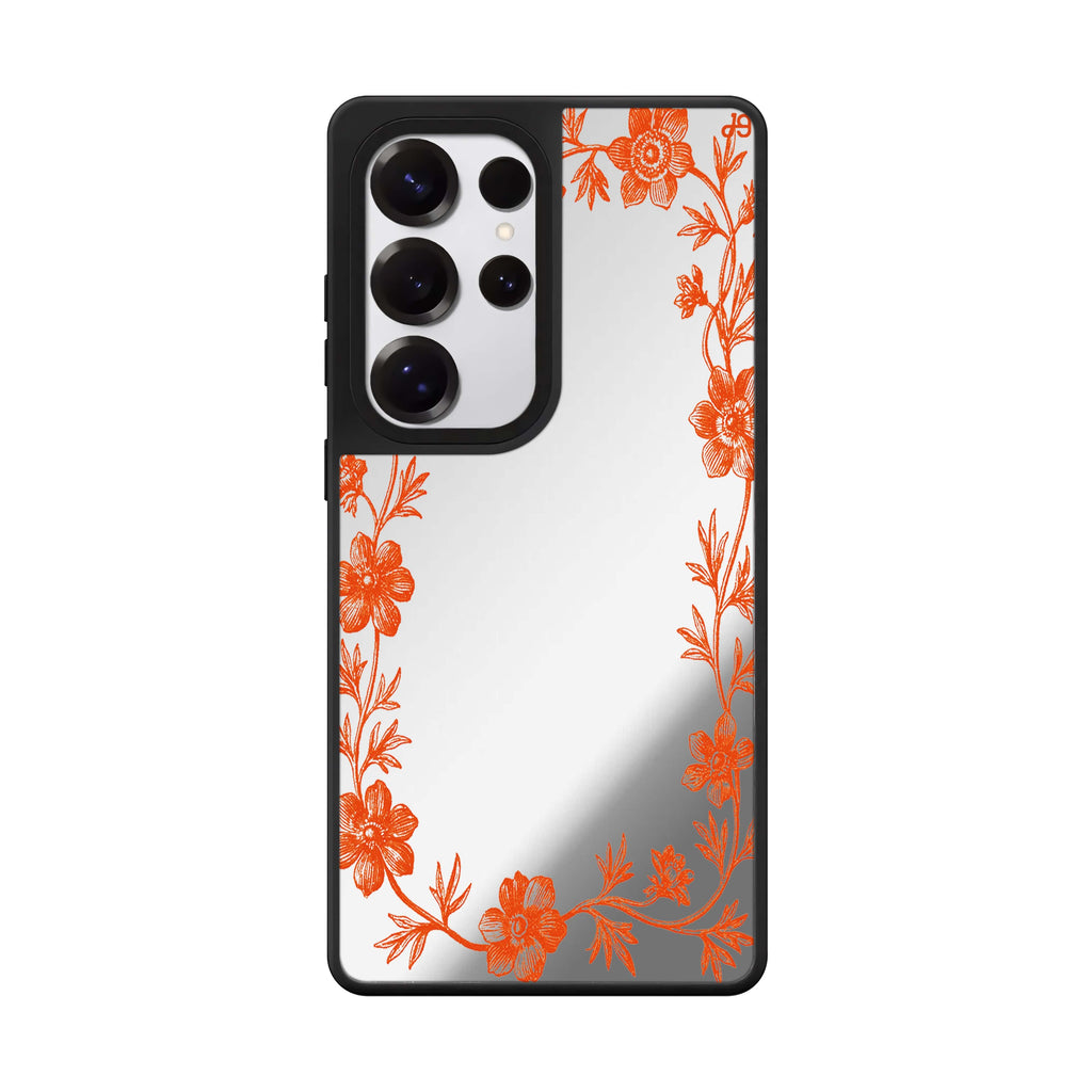 Saffron Vine Frame Samsung Galaxy Mirror Case - image 1