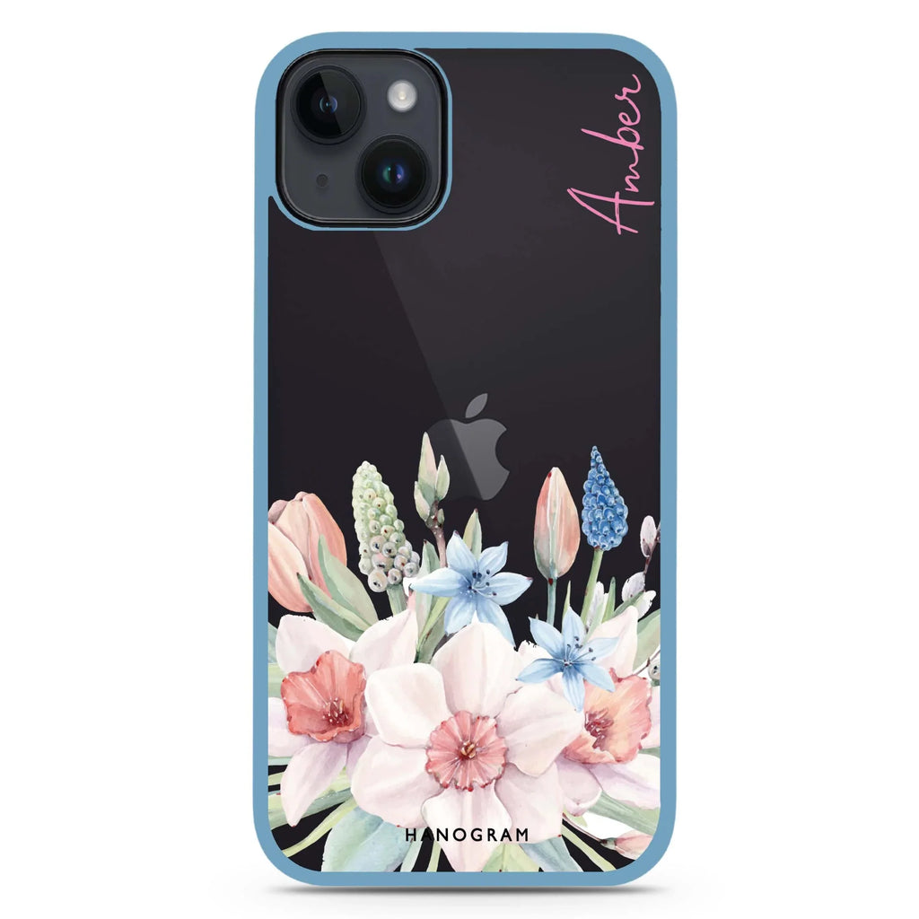 My Glamour Floral iPhone 15 Impact Guard Bumper Case