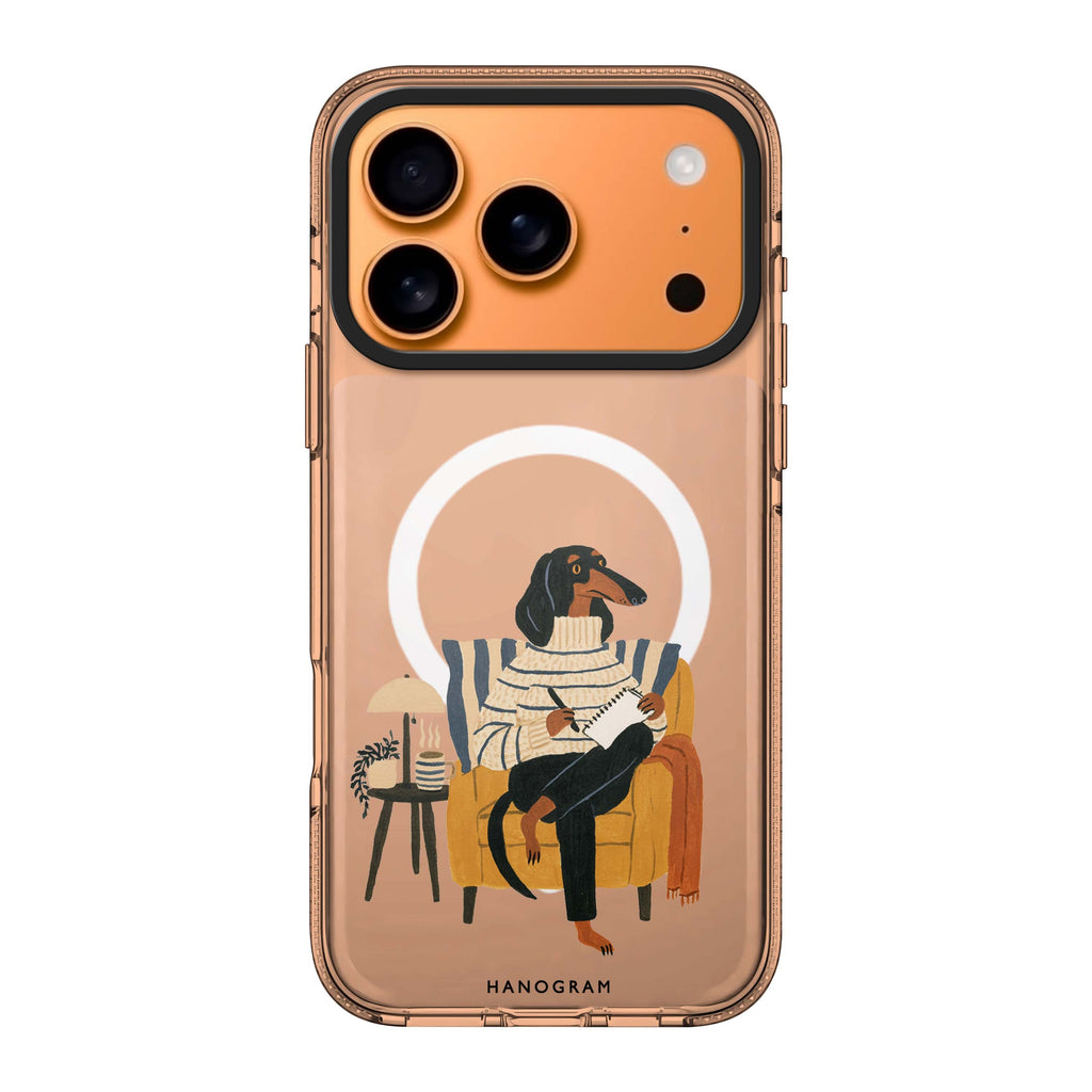 The Dachshund's Journal iPhone 17 Pro Max Ultra Clear Case - Image 1
