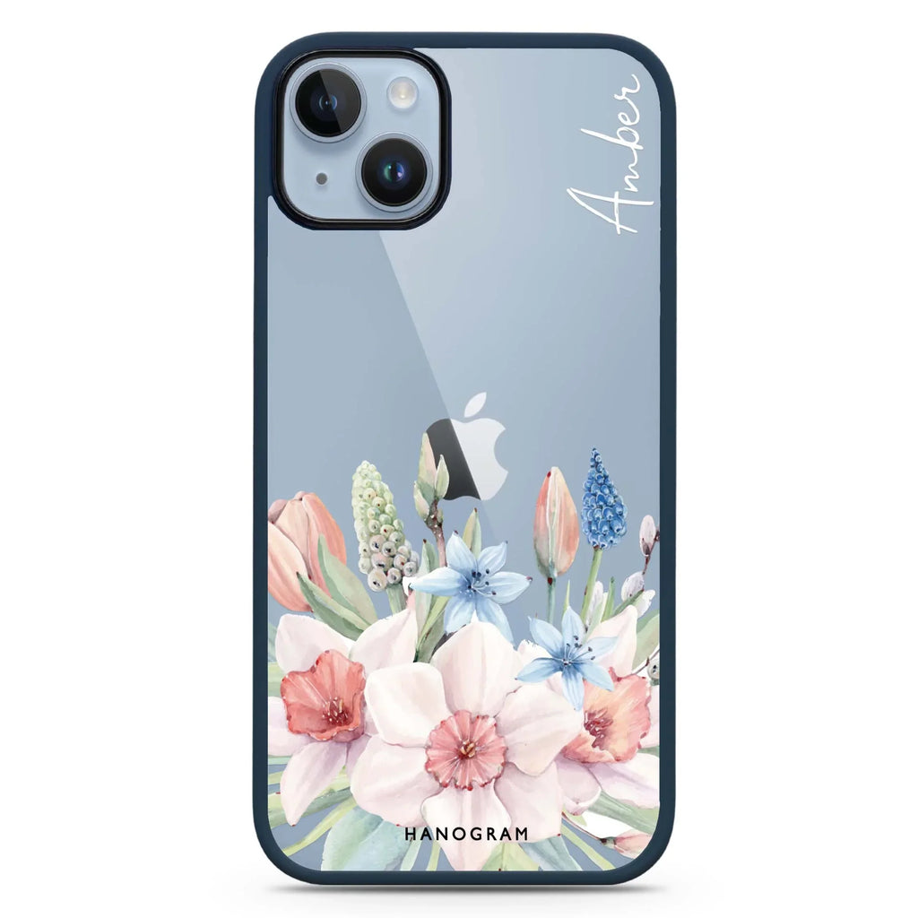 My Glamour Floral iPhone 15 Plus Impact Guard Bumper Case