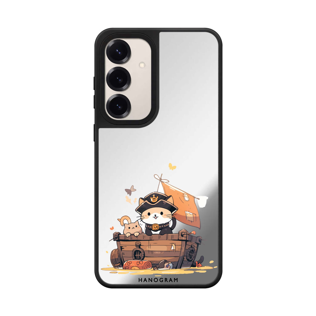 Feline Corsair Samsung Galaxy mirror case front view
