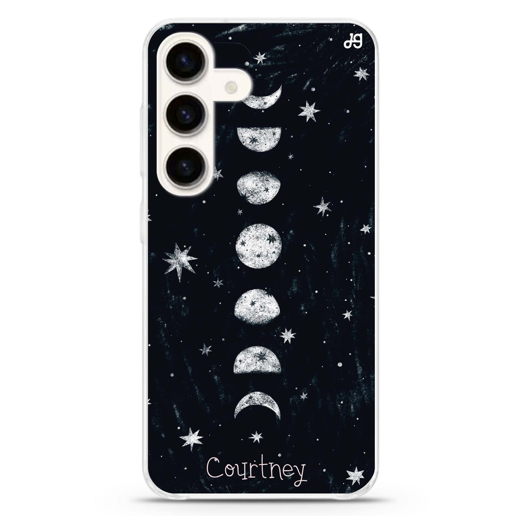 Phases of the moon Samsung Galaxy Ultra Clear Case