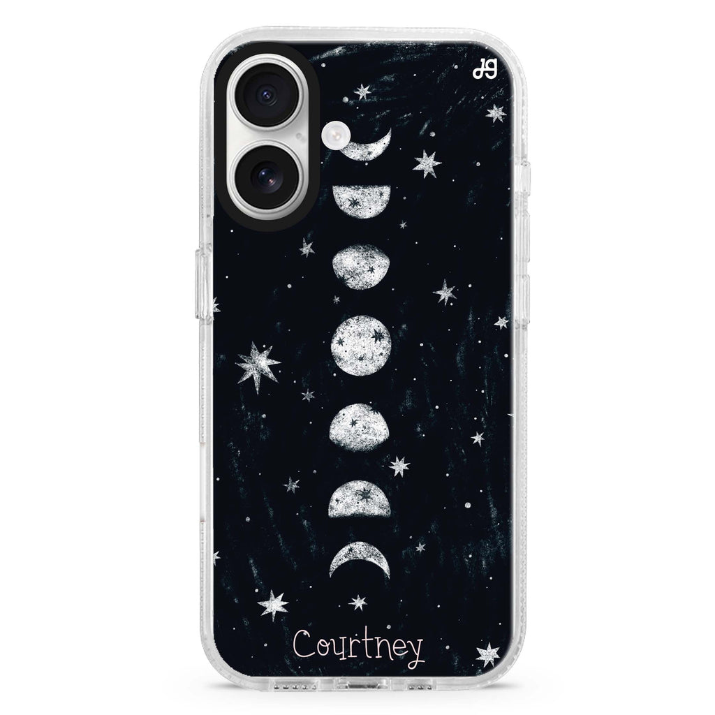 Phases of the moon MagSafe Compatible iPhone 16 Ultra Clear Case - Personalized and Stylish Protection