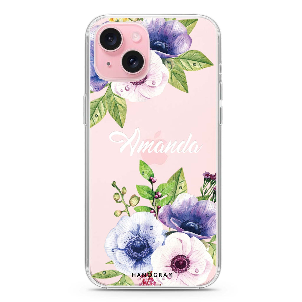 Blooming Flowers iPhone 15 plus Ultra Clear Case