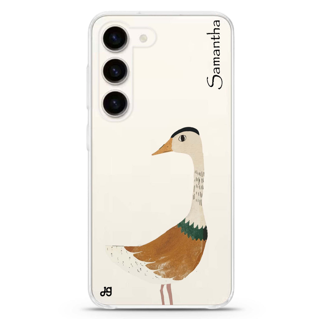 Meadow Honk personalized ultra-clear case for Samsung Galaxy S23/S22, front view