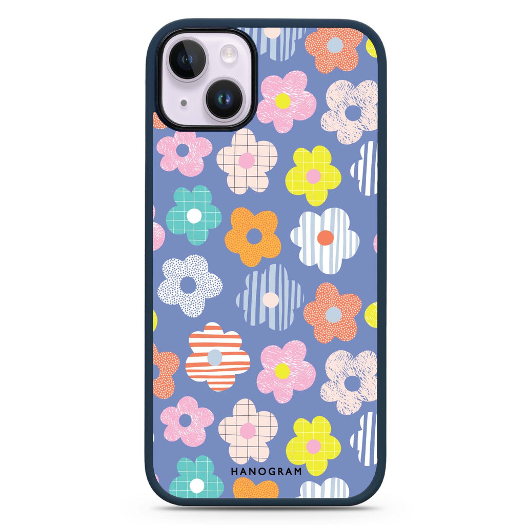 Floral Pattern iPhone 15 Impact Guard Bumper Case