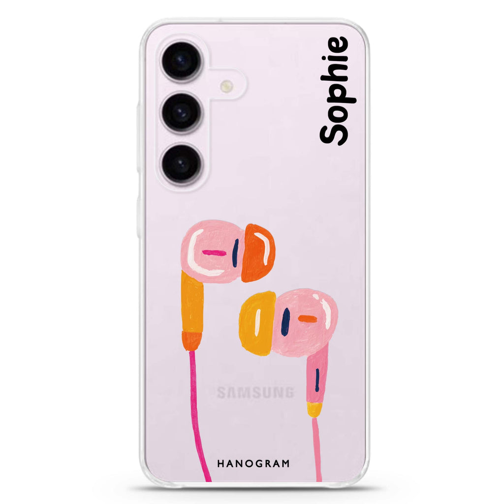 Pastel Beats Samsung Galaxy Ultra Clear Case