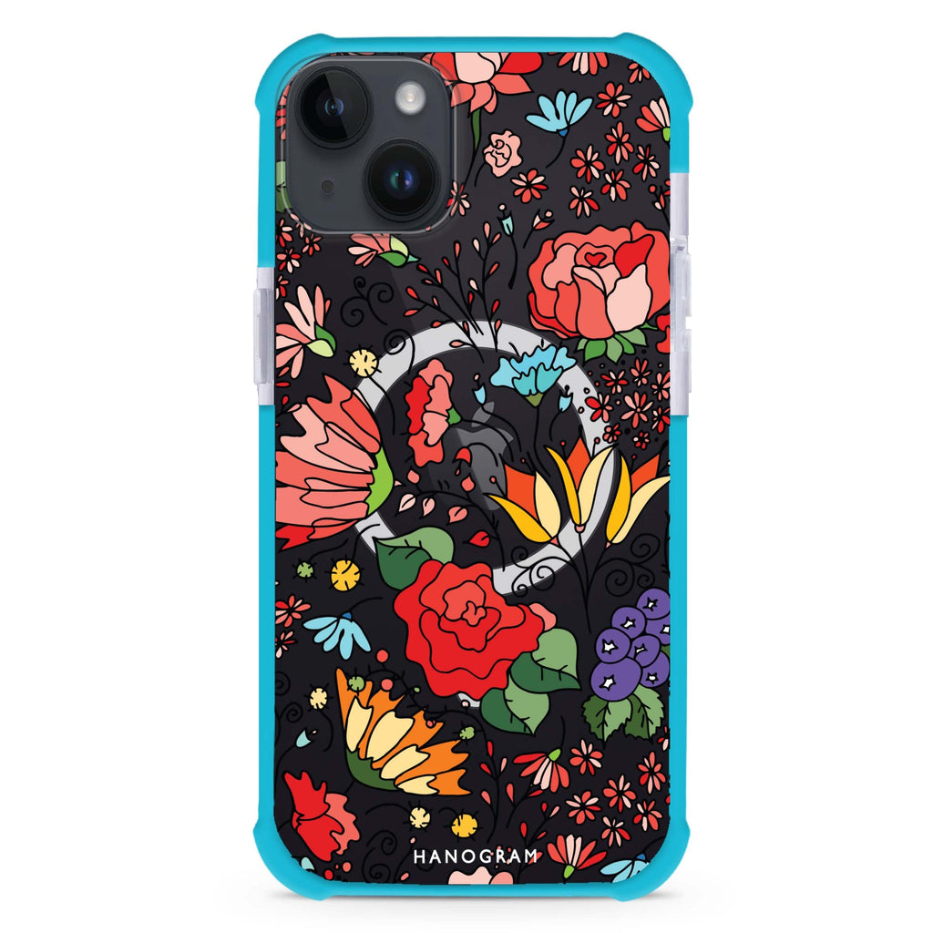 Petal Poetry iPhone 15 Plus MagSafe Compatible Ultra Shockproof Case