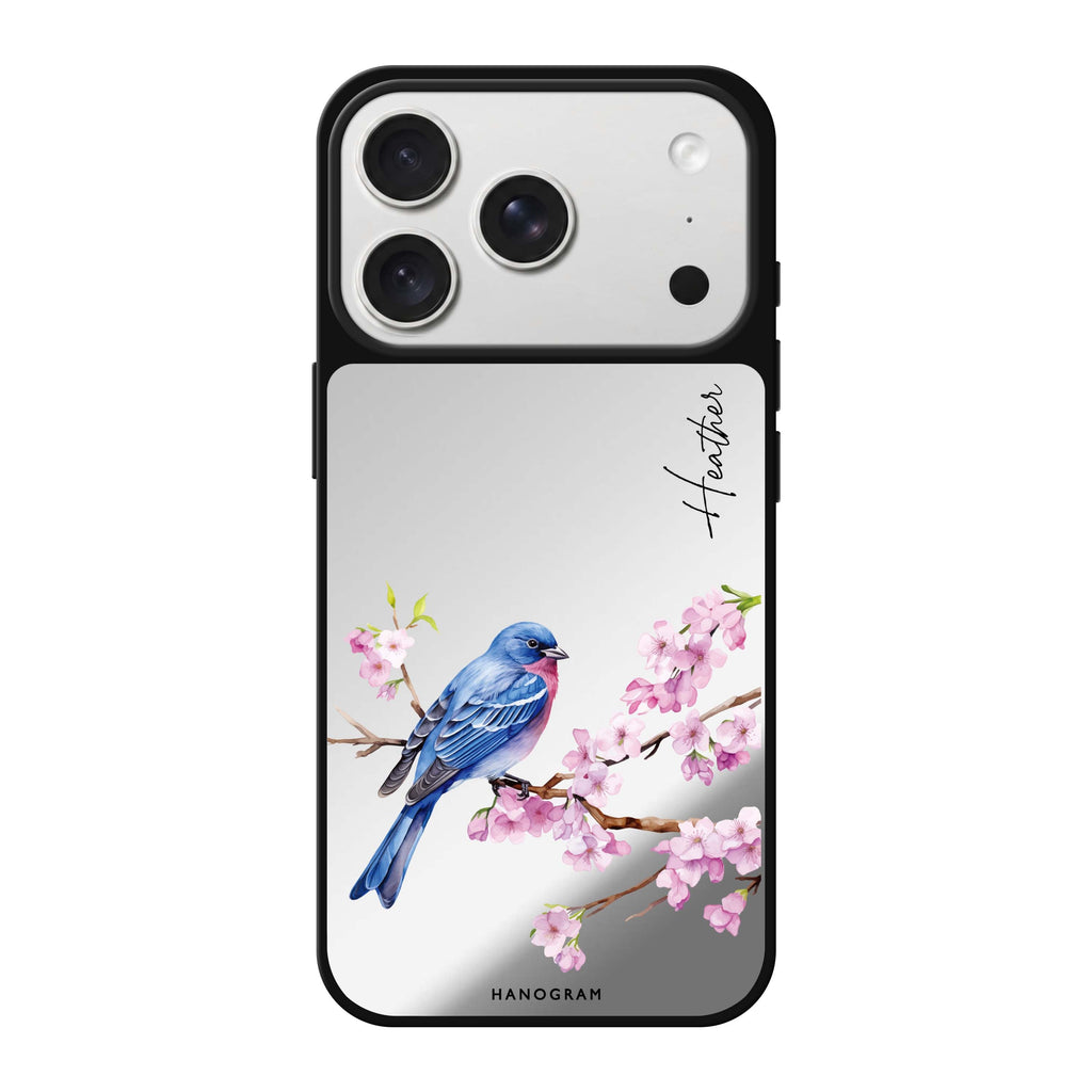 Indigo Serenade personalized name blue iPhone 18 Pro Max mirror case