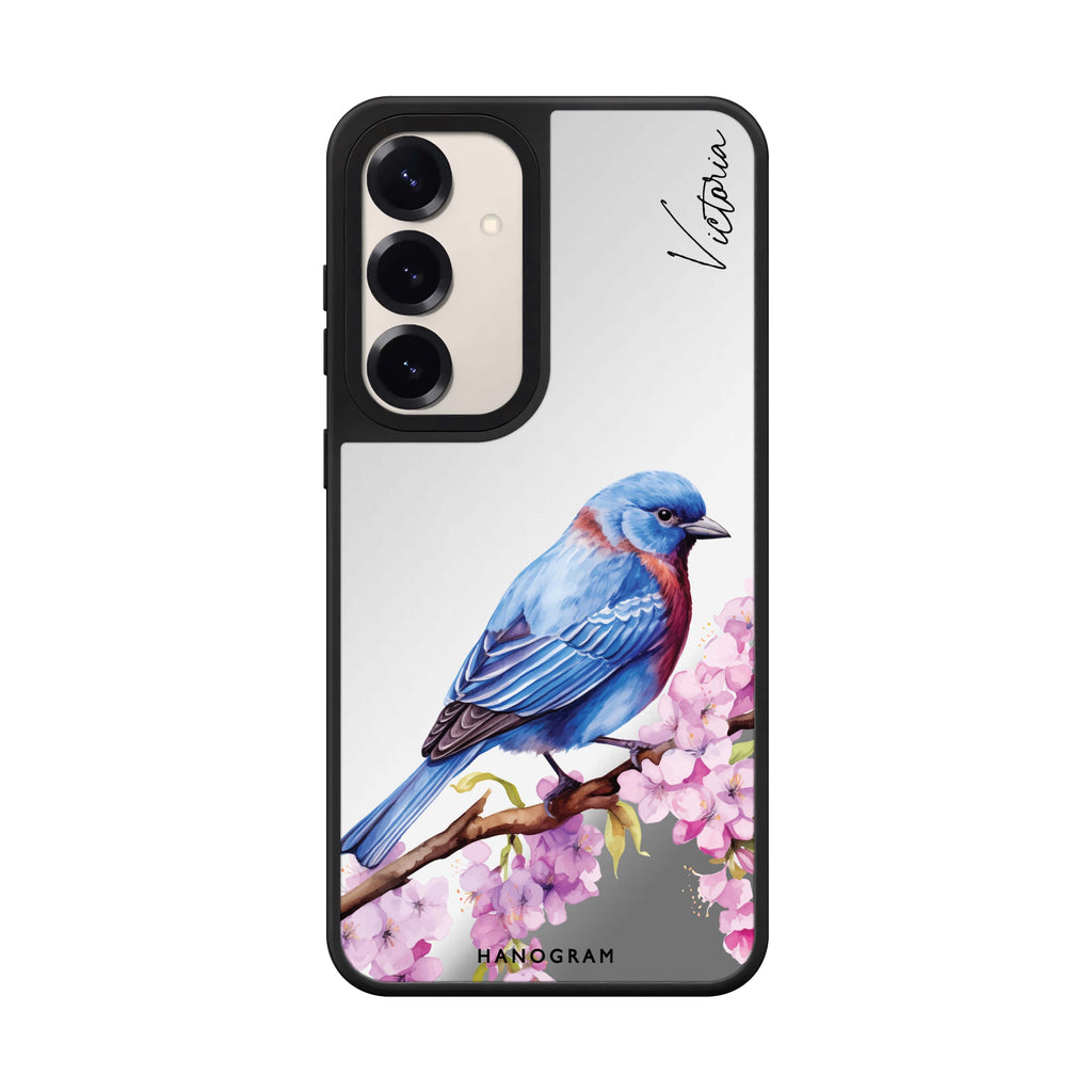 Custom name Bunting Blossom Samsung Galaxy mirror case front view