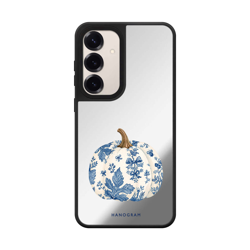Blue China Pumpkin Samsung Galaxy Mirror Case - product image 1