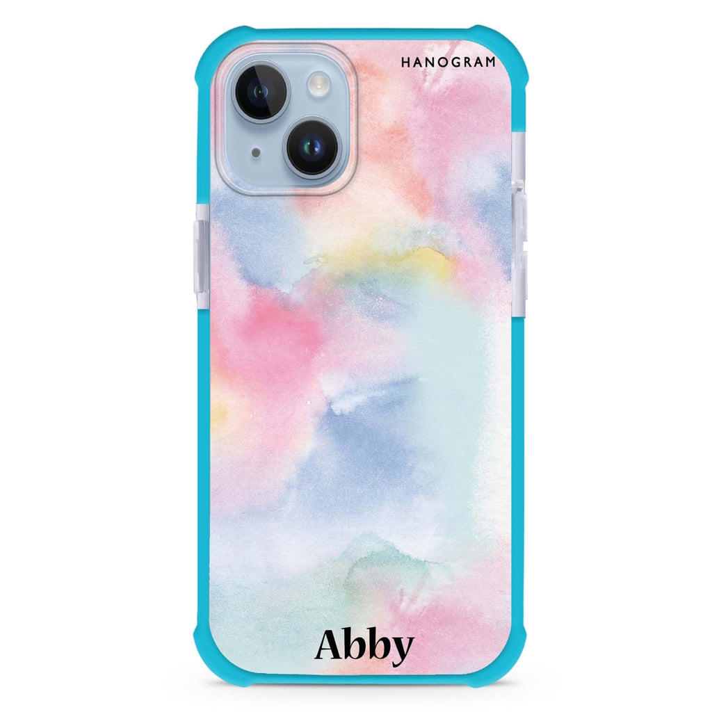 Magic Watercolour iPhone 15 Plus MagSafe Compatible Ultra Shockproof Case