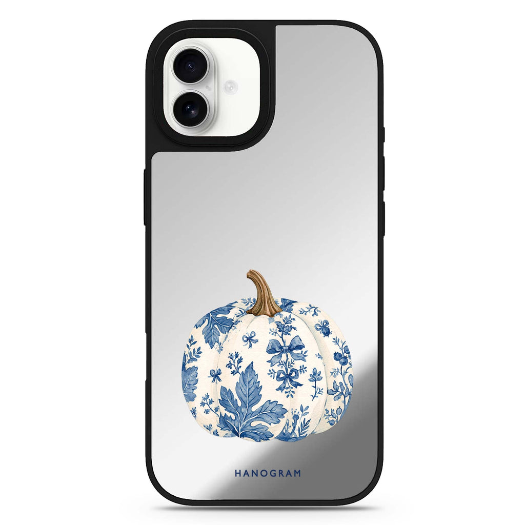 Blue China Pumpkin iPhone 17 Mirror Case - View 1