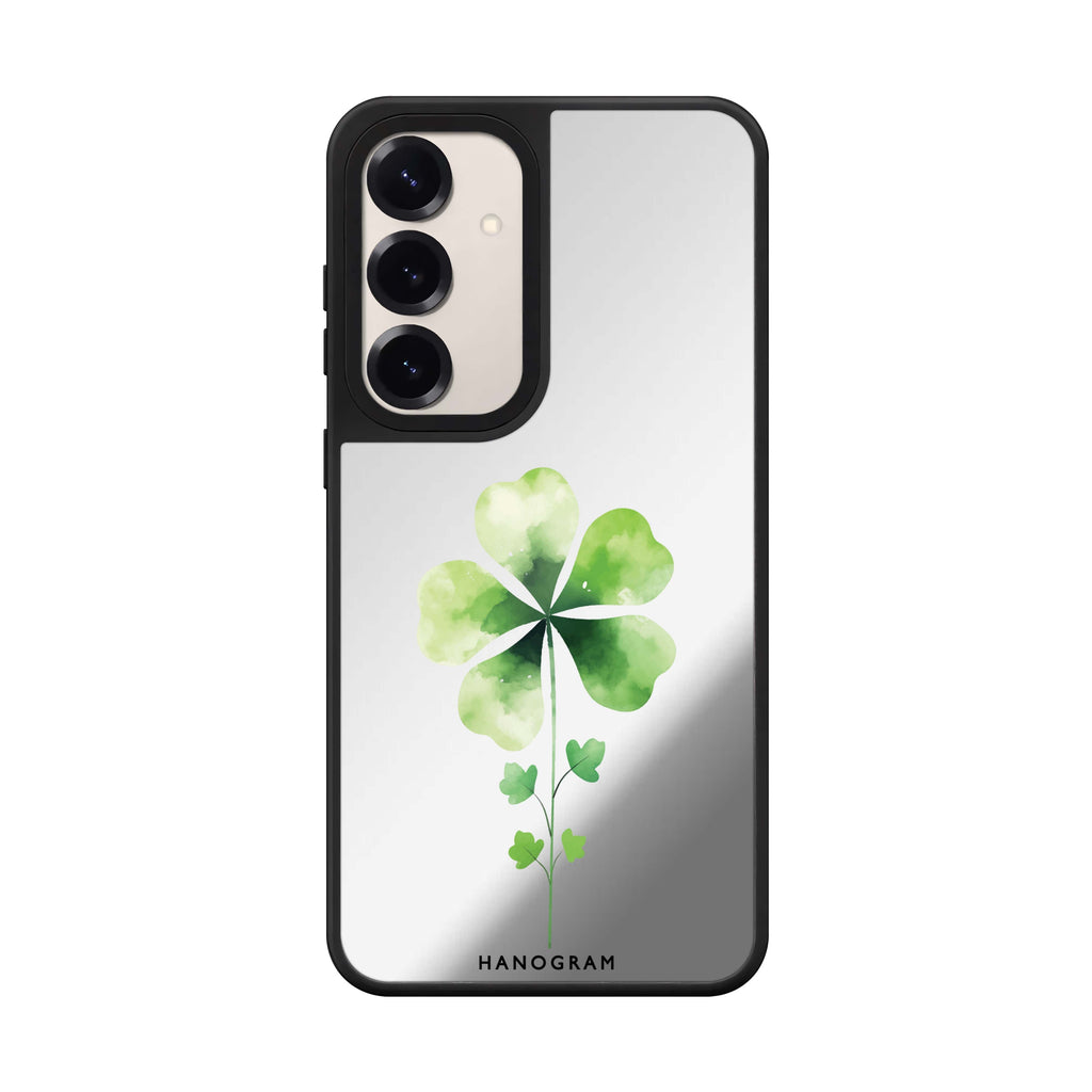Green Bliss Samsung Galaxy mirror case front view