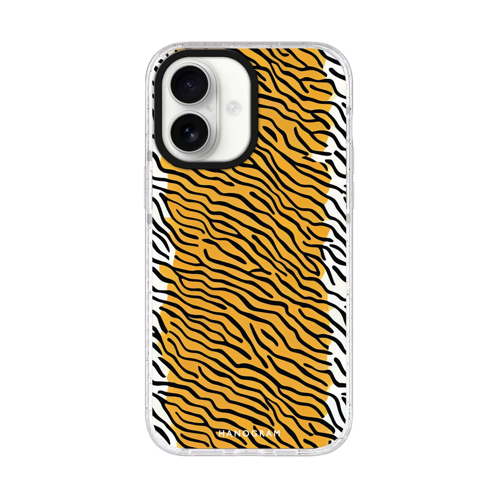 Leopard print Style 1 iPhone 17 ultra clear MagSafe case, front product view