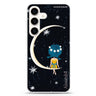 Cute Girl Moon Samsung Galaxy Ultra Clear Case