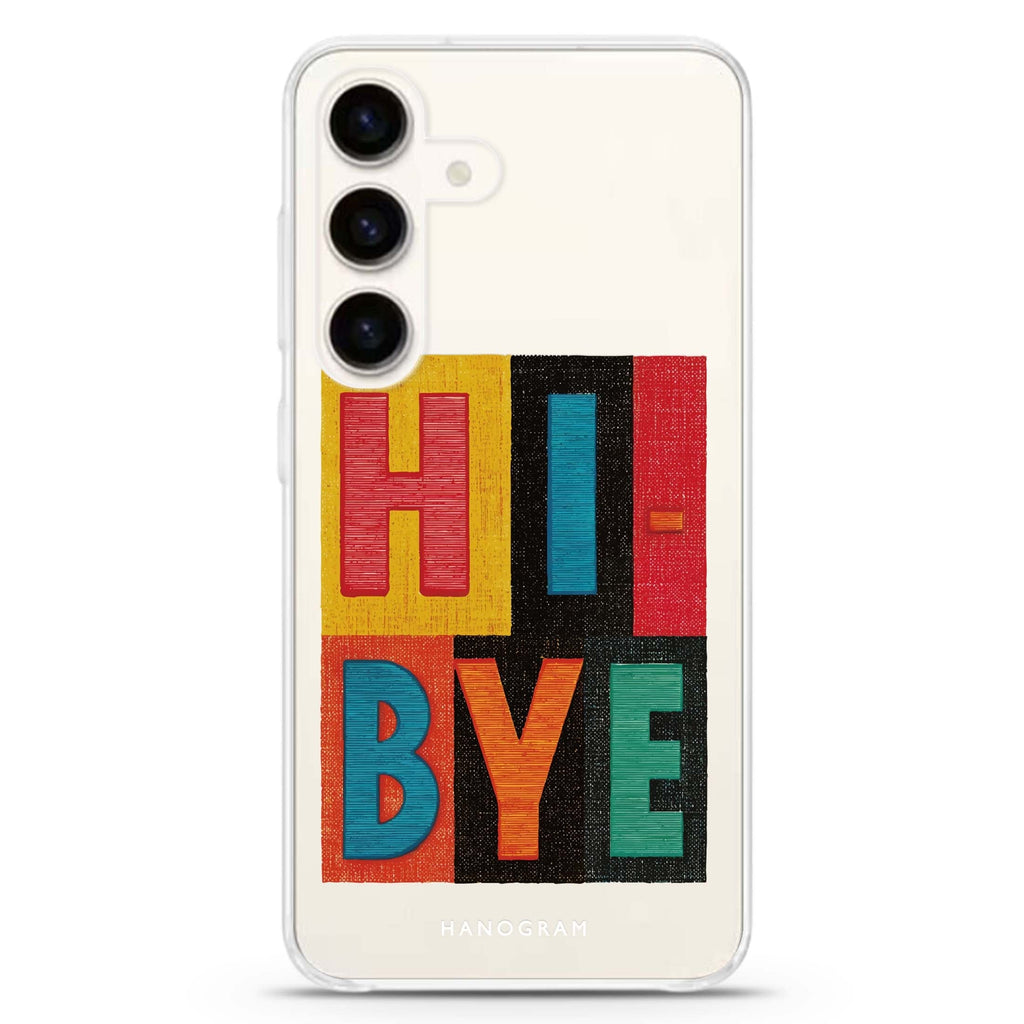 Hi Bye Samsung Galaxy Ultra Clear Case