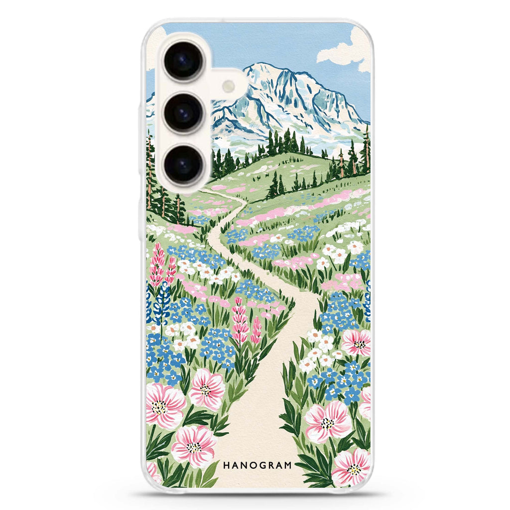 Wildflowers to the Summit Samsung Galaxy Ultra Clear Case — front view