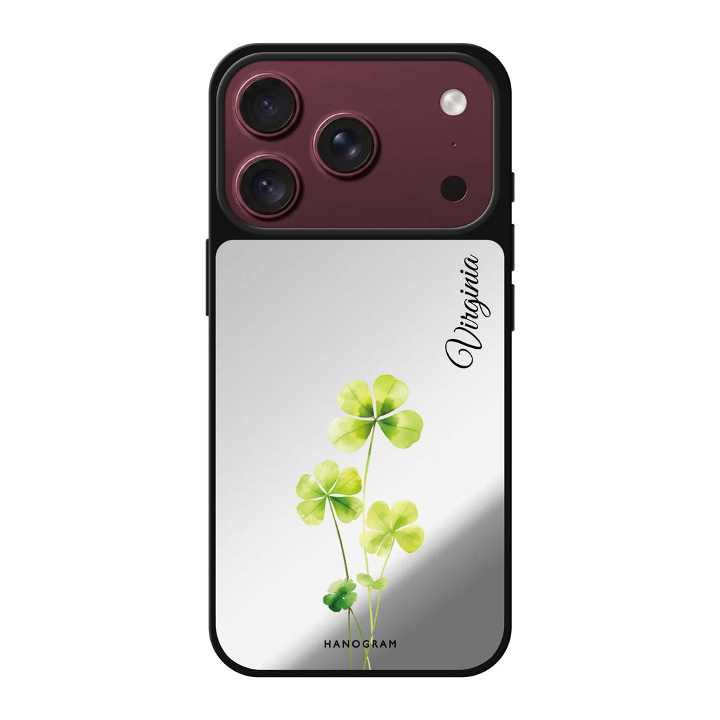 Trinity Blossom personalized name spring flower floral iPhone 18 Pro Max mirror case