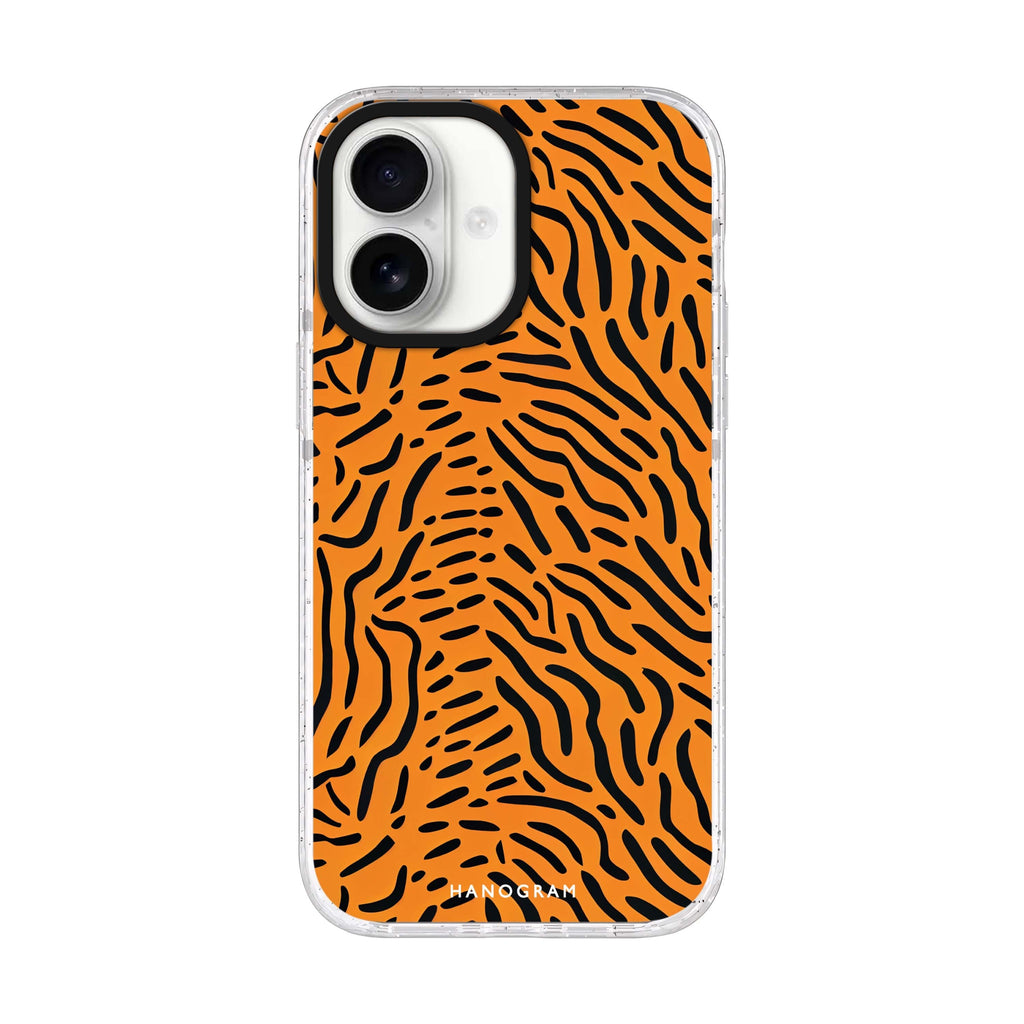 Leopard print Style 2 iPhone 17 ultra clear MagSafe case, front product view