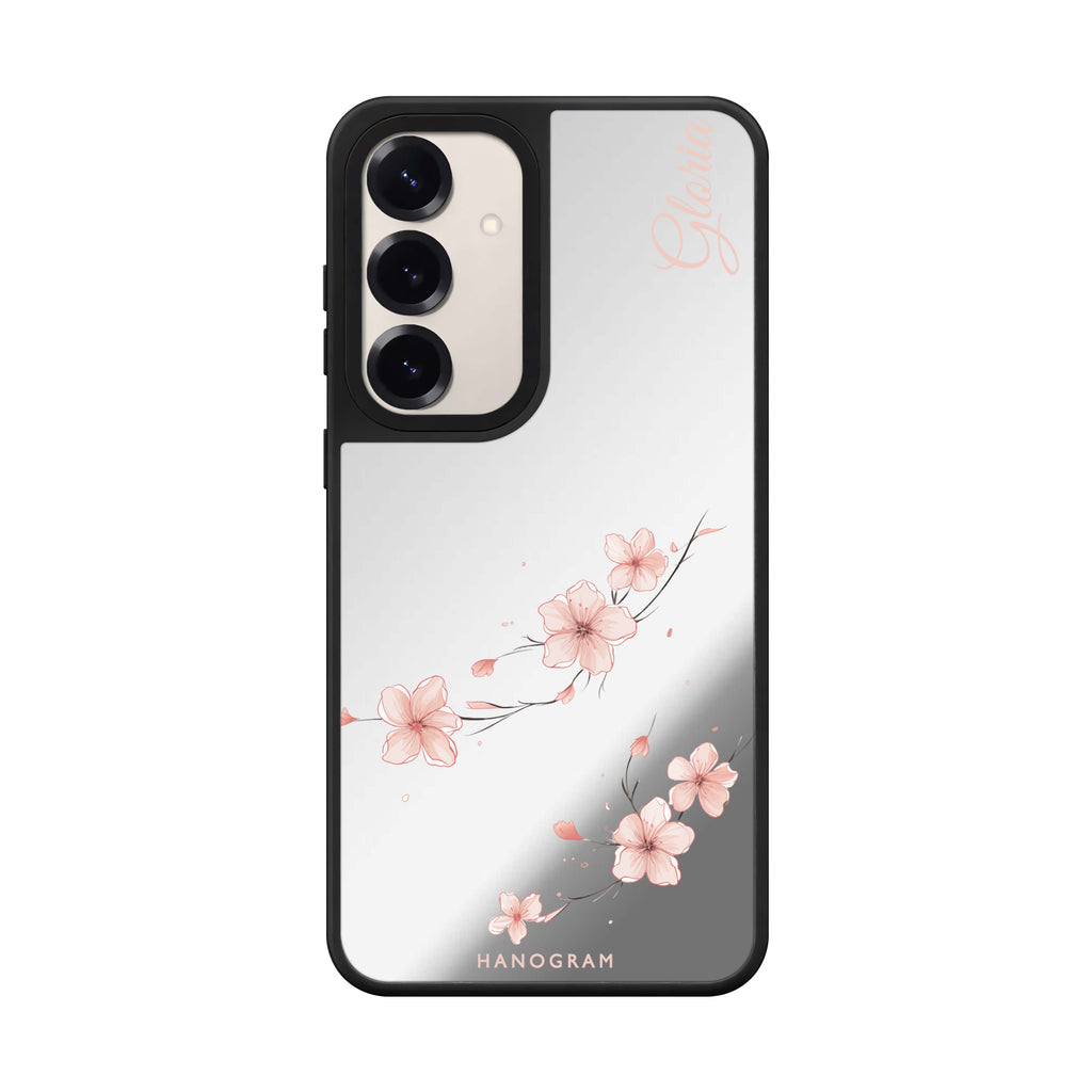 Custom name Sakura Spirit Samsung Galaxy mirror case front view