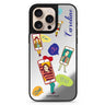 Phone Call personalized name sleek reflective design iPhone 16/15/14 Pro Max & Pro mirror case