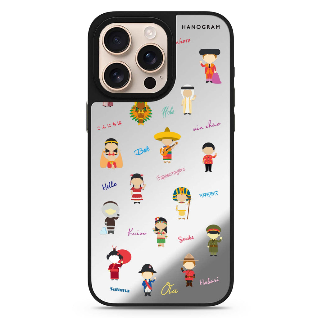 Culture People sleek reflective design iPhone 16/15/14 Pro Max & Pro mirror case