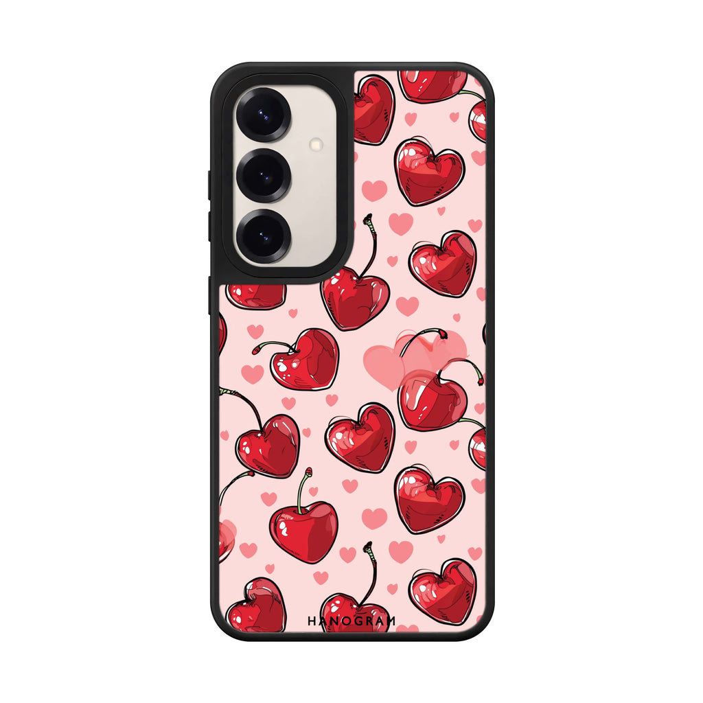 Cherry Amore Samsung Galaxy mirror case front view