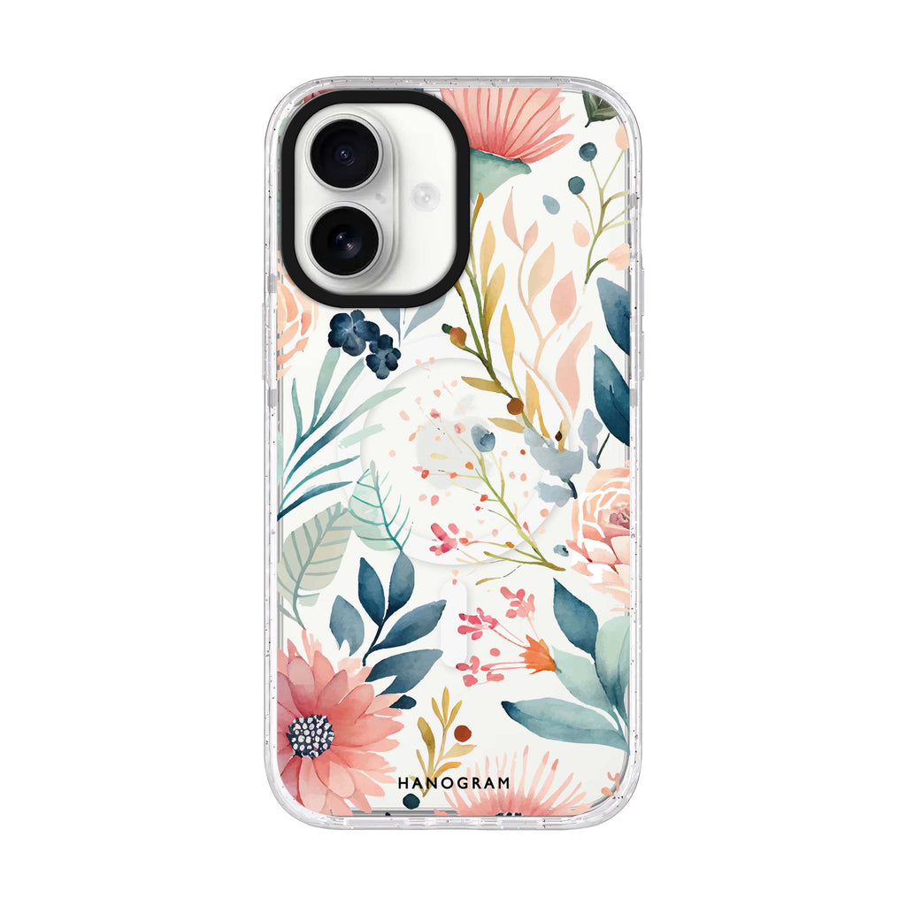Floral Pattern Style 1 iPhone 17 ultra clear MagSafe case, front product view