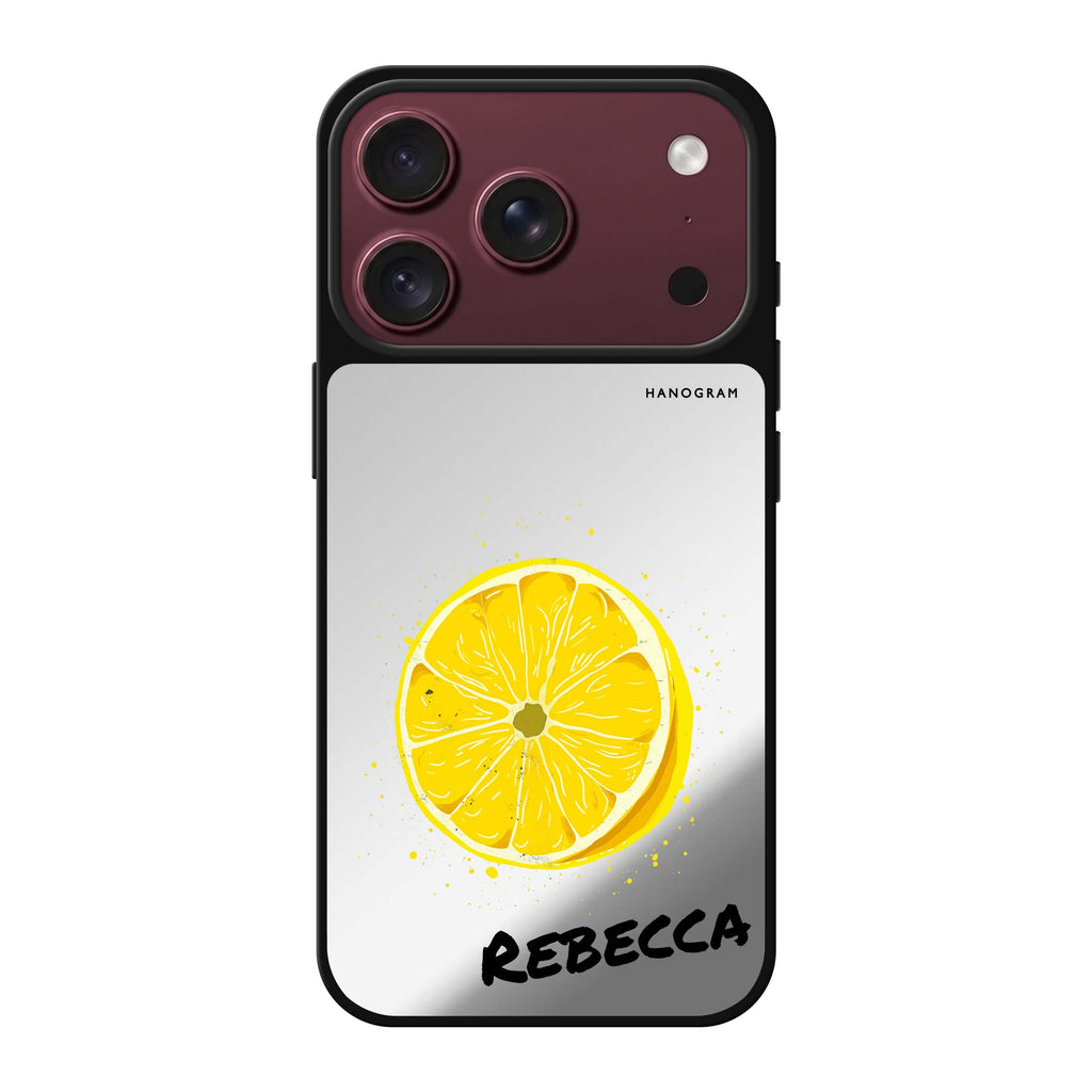 Zesty Zen personalized name minimal iPhone 18 Pro Max mirror case