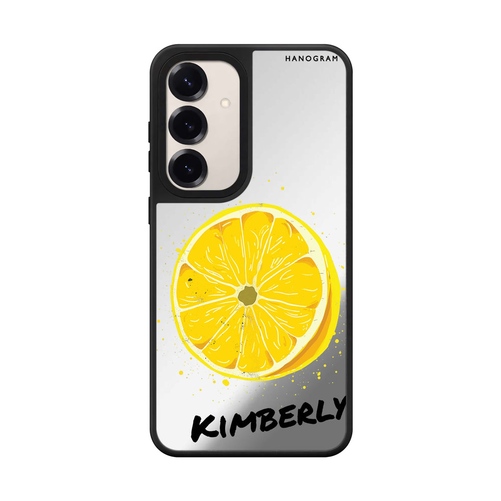 Custom name Zesty Zen Samsung Galaxy mirror case front view