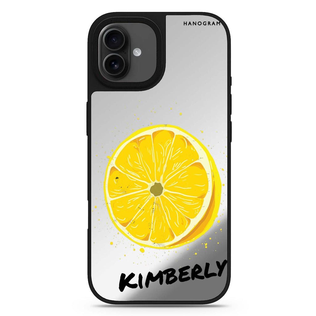 Zesty Zen personalized name iPhone 17 mirror case