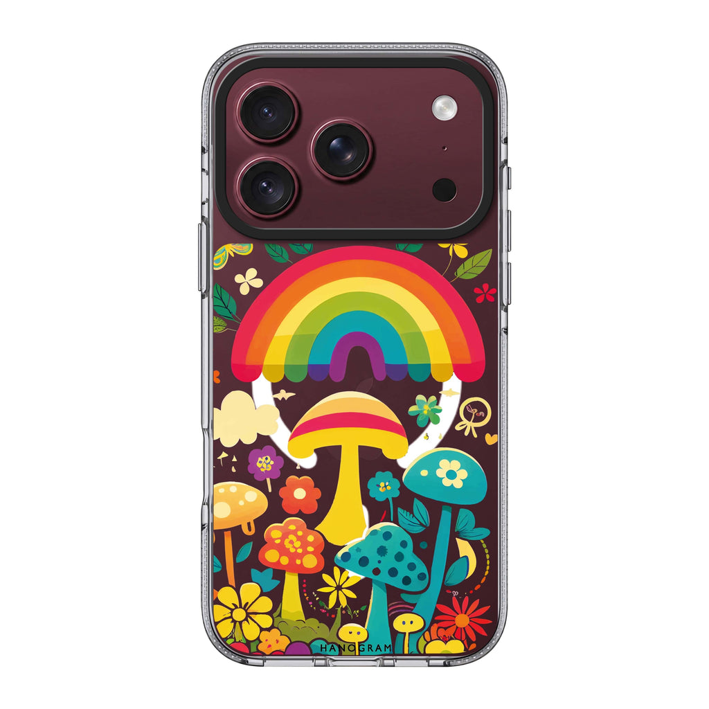 Rainbow Mushroom Garden Ultra Clear Case
