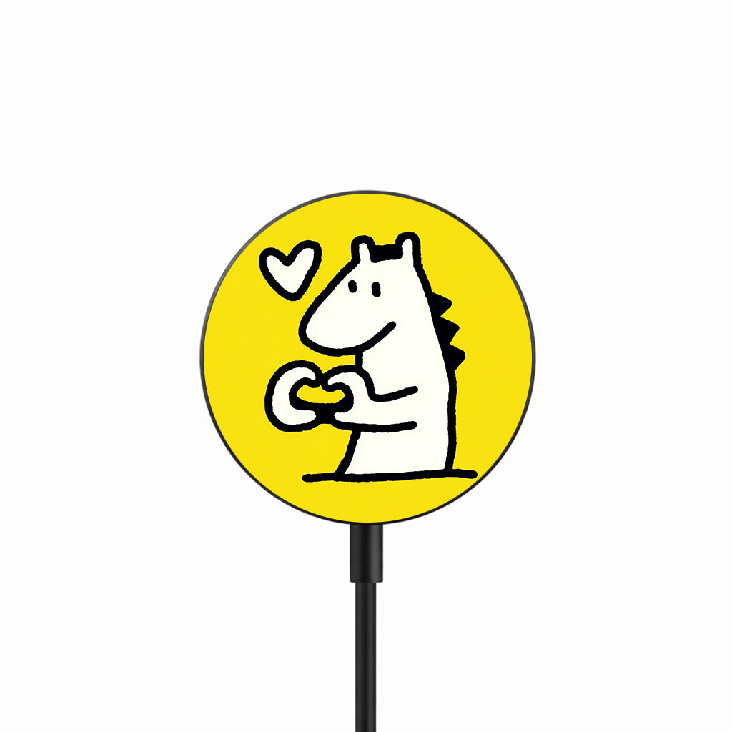 Cute Dino Love 25W Magnetic Wireless Charger