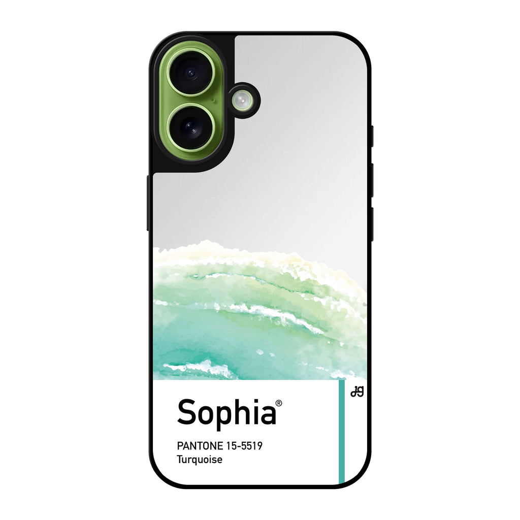 Reflective iPhone 16 Mirror Case –#15-5519 Turquoise I Design