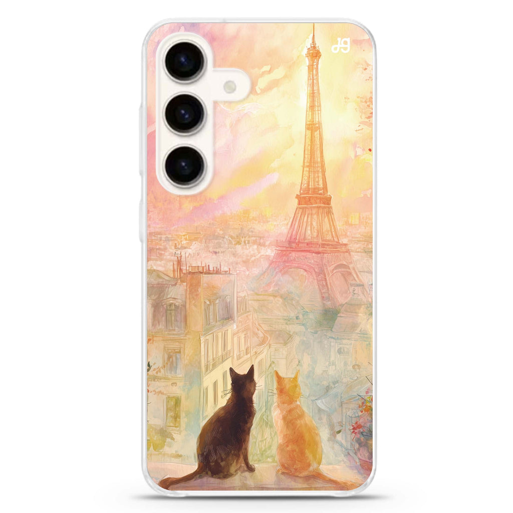 Paris Dream Cats Samsung Galaxy Ultra Clear Case