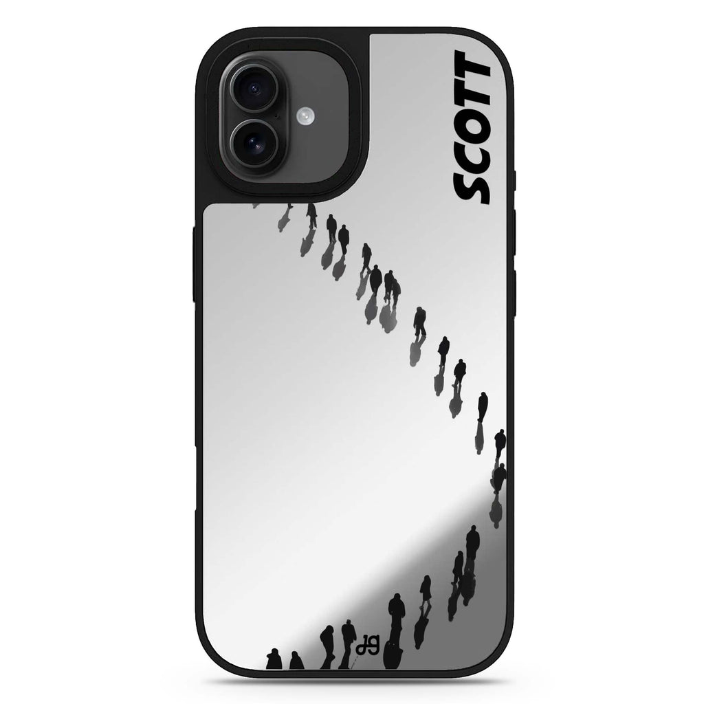 People Points personalized name iPhone 17 mirror case