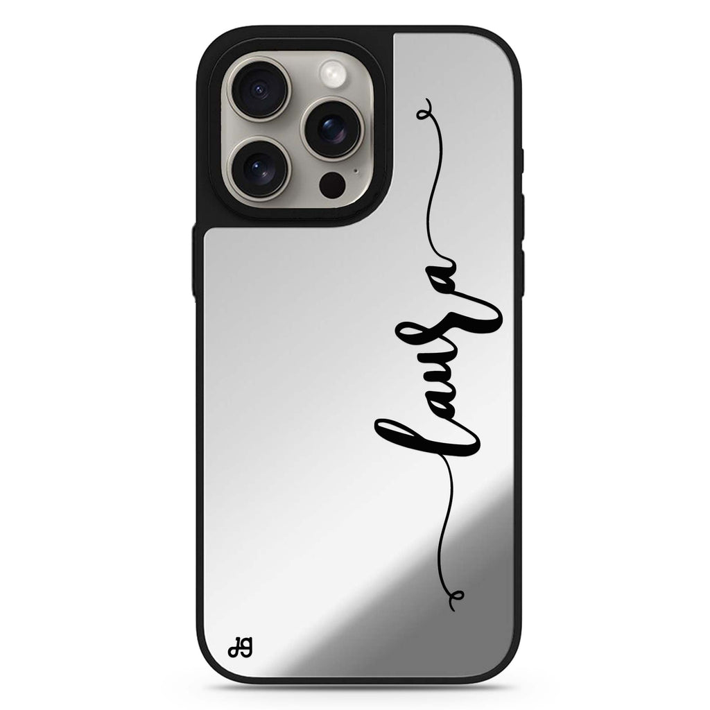 Glamorous personalized name MagSafe mirror case for iPhone 16/15/14 Pro Max and Pro, main view