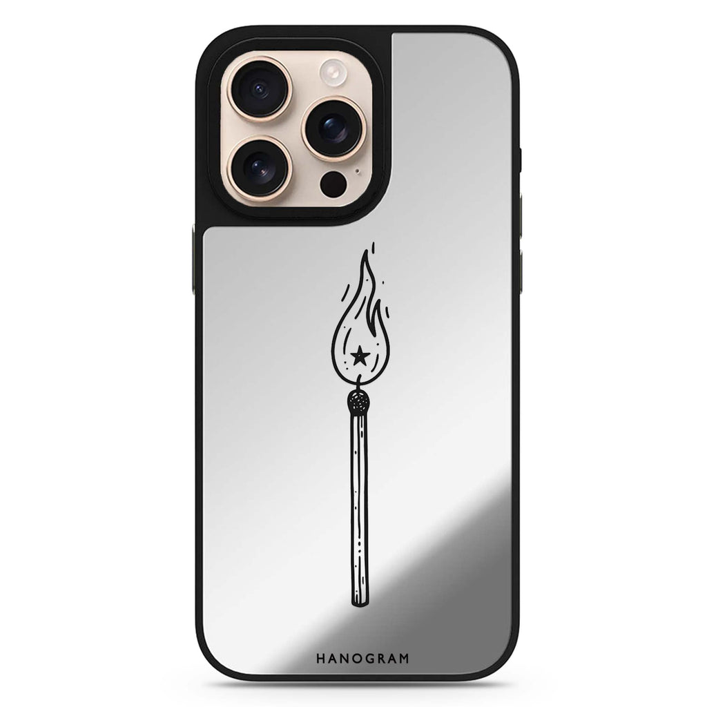 A Match Full of Stars iPhone Mirror Case – design view 1