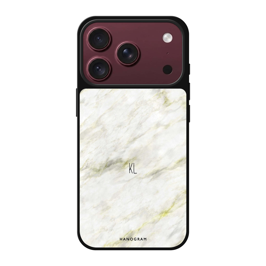 Grand Marble II personalized name marble iPhone 18 Pro Max mirror case