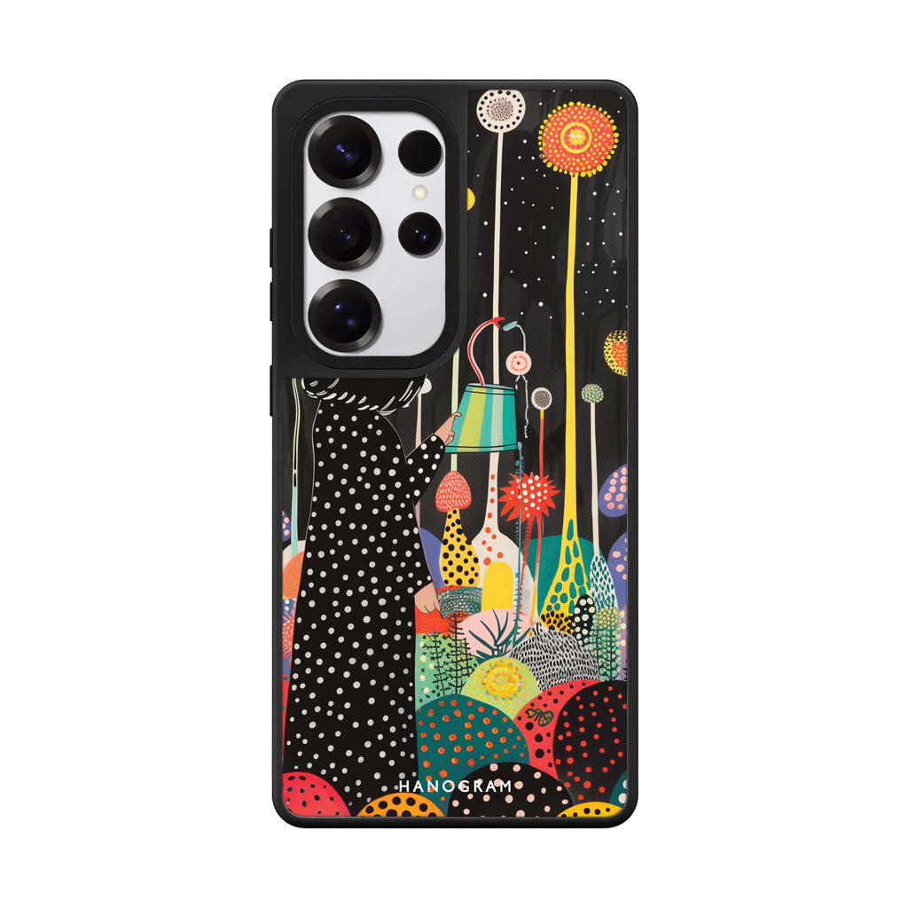 Flora Caretaker Samsung Galaxy S25 S24 S23 Ultra mirror case, front view
