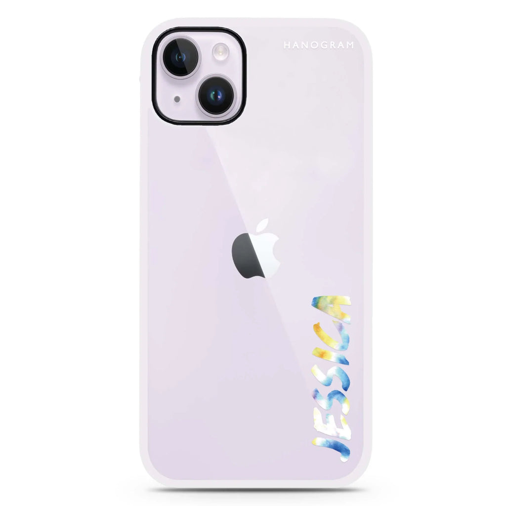 My Watercolour Name iPhone 15 Impact Guard Bumper Case