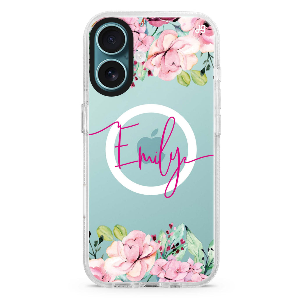 Floral Dream I MagSafe Compatible iPhone 16 Ultra Clear Case - Personalized and Stylish Protection