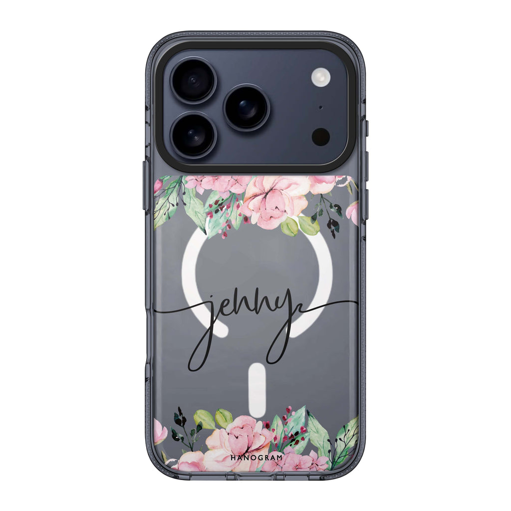 Floral Dream I personalized name flower floral whimsical spring iPhone 17 Pro Max ultra clear case