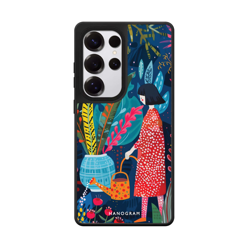 Plant Whisperer Samsung Galaxy S25 S24 S23 Ultra mirror case, front view