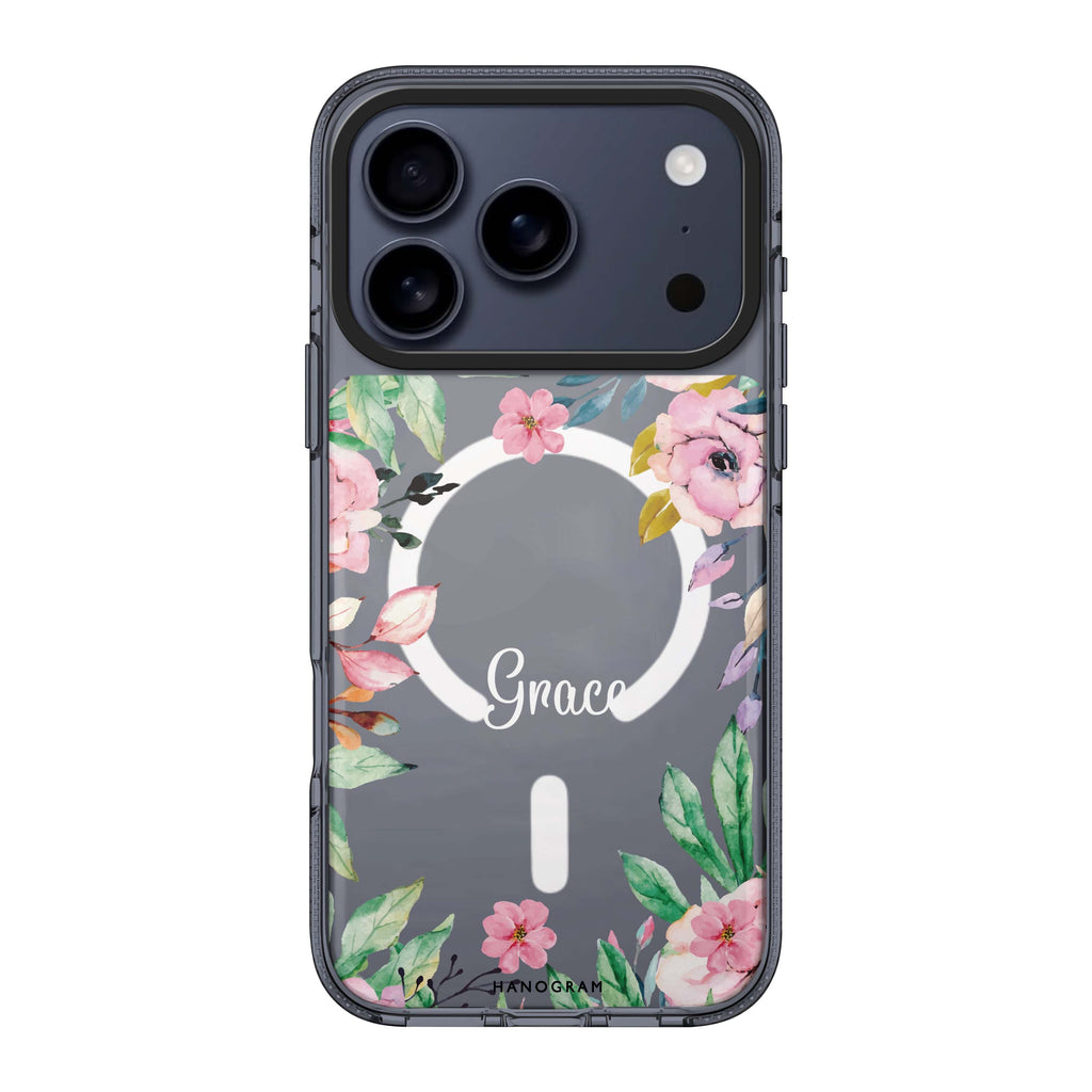 Floral Dream II personalized name flower floral whimsical spring iPhone 17 Pro Max ultra clear case